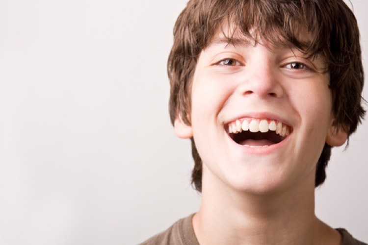Smiling teenage boy